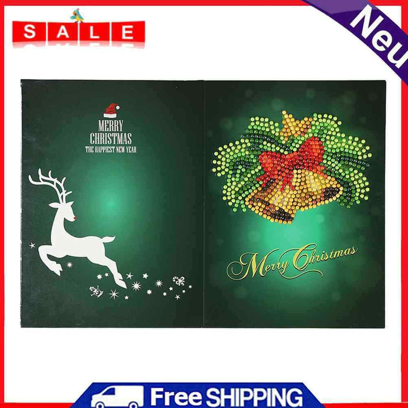 DIY Diamond Painting Christmas Card Special Shaped Drill Mosaic Greeting Card