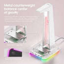 ONIKUMA Headset Display Stand ST-2 with 3 USB+Audio Port Holder (White) Newly