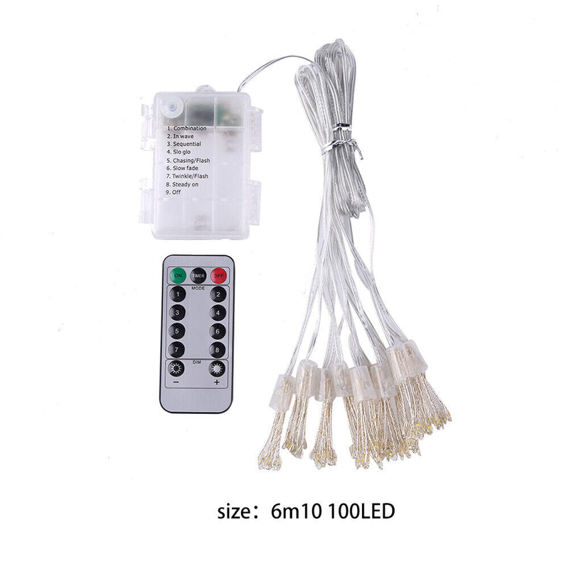 Dandelion Fireworks String Lamp Christmas Tree Home Decor (Battery 100LED) Newly