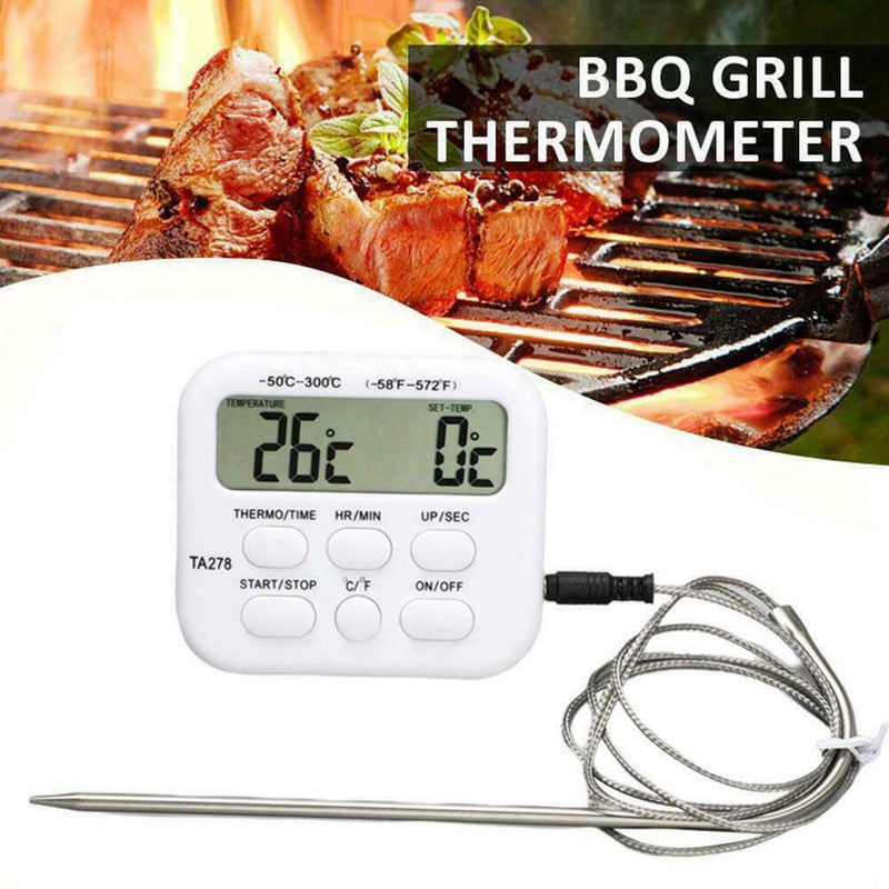 Thermometer Barbecue Oil Temperature Digital Display Thermometer X4Y8