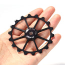 Mi Xim Mountain Bike Rear Derailleur Bearing Pulley Guide Wheel (Black 18T)