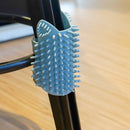 Cat Corner Scratching Rubbing Brush Massage Comb Scratcher Pet Toys (Blue) Newly