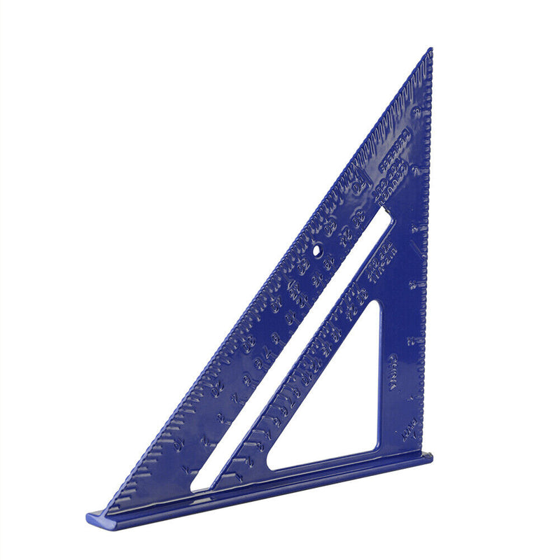 7 inch Triangle Ruler Angle Protractor for Building Framing Tools (Blue) Newly
