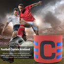 Player Leader Football Captain Armband Nylon Soccer Group Arm Band (Red)