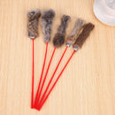 5pcs Funny Elastic Plastic Long Rod Colorful Plush Spring Teach Cat