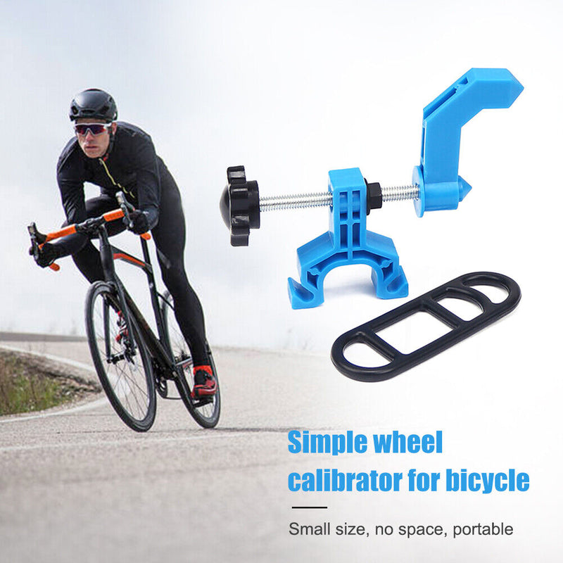 Bicycle Wheel Truing Stand Mini Bike Rims Adjustment Wheel Repair (Blue)