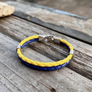 Bracelet with Ukrainian Flag, Pray F? Ukraine Bracelet, Rune Pattern Armba