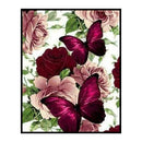 Full Cross Stitch 11CT Cotton DIY Pansy Printed Decoration Hanging Painting Gift