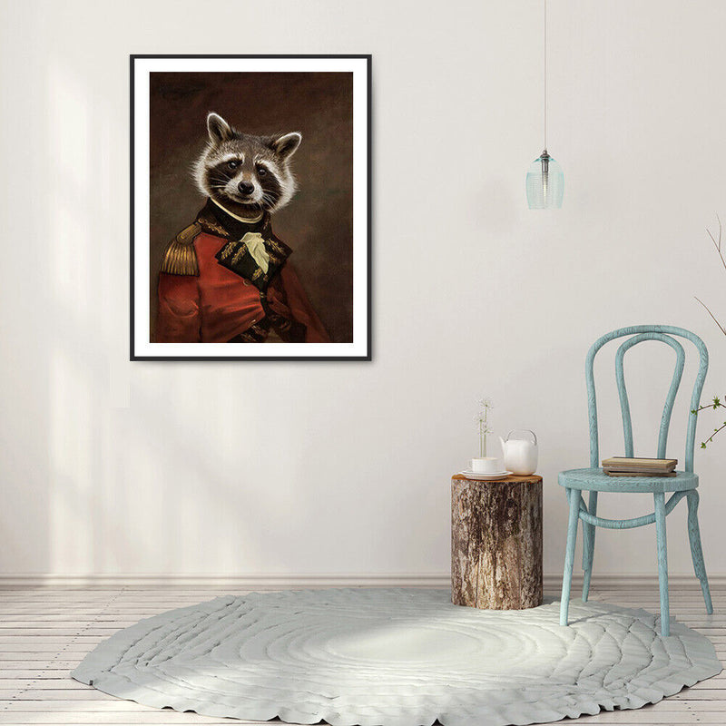 5D DIY Full Round Diamond Painting Animal Wall Decor Crafts Mosaic Decoration