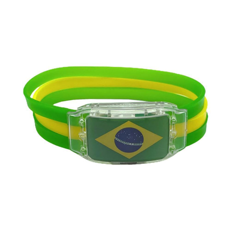 LED Glow Watch Silicone Football Game Light Up Wristbands Party Props (Germany)