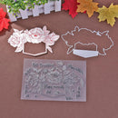 2pcs DIY Silicone Transparent Seals Stamps+Cutting Die for Album (MS-683)