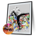 5D Diamond Painting Kit Graffiti Full Round Drill Rhinestone DIY Wall Art Crafts