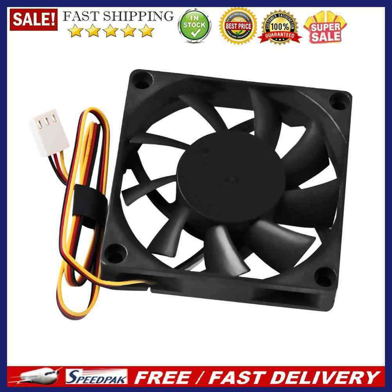 Quiet Radiator 70x70x15mm 12V Computer PC CPU Silent 3000RPM Cooling Fan