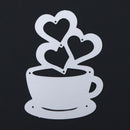 Love Heart Hot Coffee DIY Carbon Steel Cut Die Metal Stencil