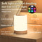 LED Colorful Touch Control Night Light Dimmable USB Rechargeable RGB Table Lamp