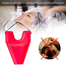 Portable Hair Washing Tray Patients Spa Neck Rest Professional Salon (Red) Newly