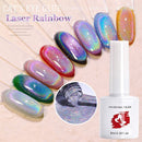 Glitter 8ml Rainbow Cat Eye Nail Gel Magnetic Gel Colorful Reflective Glitter