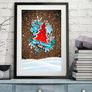 5D Drill Point Handicraft Cartoon Xmas Tree Rhinestone Art Diamond Painting