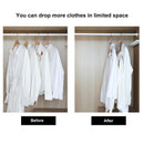 Plastic Clothes Hanger Connector Cascading Hook Space Saving Holder (12pcs)