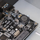 SSU FU3401 PCI-E to 4 Port USB 3.0 PCI Express Expansion Card for Desktop Newly