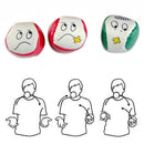 Cartoon Smile Face Juggling Ball PU Leather Bean Bag Kids Interactive Toys Newly