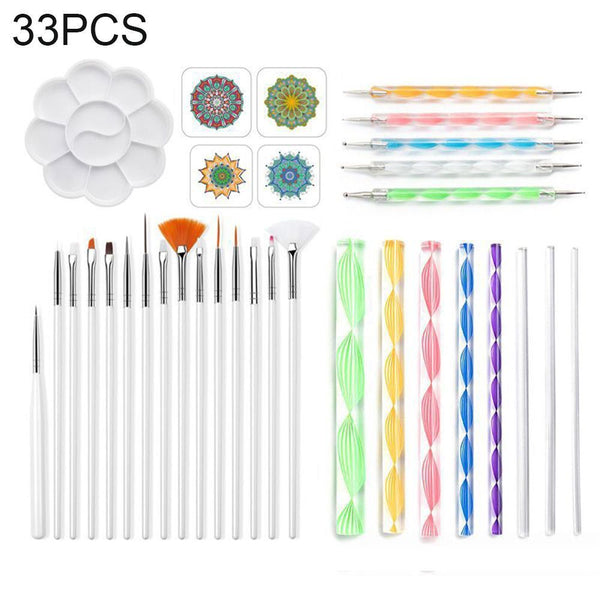 DIY Clay Pottery Stone Painting Brush Art Pen Ceramic Tool Mandala Dotting Tool