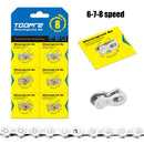 6 Pairs Chain Link Connector Mountain Road Bike Quick Master Links (6/7/8S)