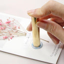 Retro Cylindrical Seal Wax Brass Envelope Stamp DIY Customs Accessory (4) Newly