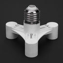 E27 to 3E14 Bulb Light Socket Adapter Splitter Screw Induction Lamp Holder UK