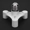 E27 to 3E14 Bulb Light Socket Adapter Splitter Screw Induction Lamp Holder UK
