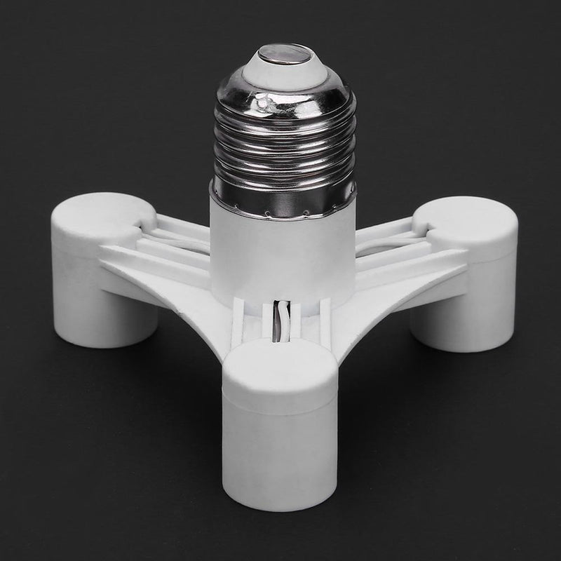 E27 to 3E14 Bulb Light Socket Adapter Splitter Screw Induction Lamp Holder UK