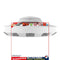 Bug Zapper Outdoor Durable Electronic Mosquito Zapper Pest Trap (White) Newly
