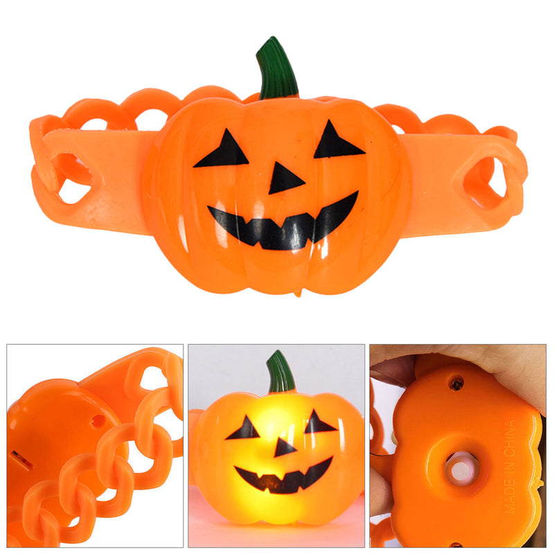 Glowing Halloween Watch Wristband Bracelet for Children Gift Party Scene Deco