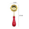 Sealing Wax Spoon Solid Wood Retro Wax Spoons Decorative Stamp Craft (Red)