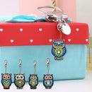 5pcs/Set DIY Diamond Painting Keychain Full Drill Rhinestone Bird Shape Pendant
