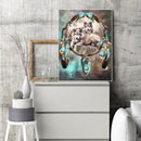 5D DIY Full Drill Diamond Painting Wolf and Dream Catcher Cross Stitch Kit