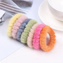 Fur Soft Plush Scrunchies Rubber Headband Hair Accessorier Ponytail Holder