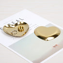 Heart Stainless Steel Ring Earring Necklace Jewelry Storage Tray Home Decoration