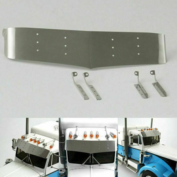 1/14 Metal Sun Visor Plate for Lesu TAMIYA RC KING HAULER Tractor Truck DIY Car