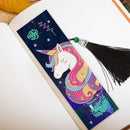 2pcs Diamond Painting Bookmark 5D DIY Special Shaped Drill Art Leather Tassels