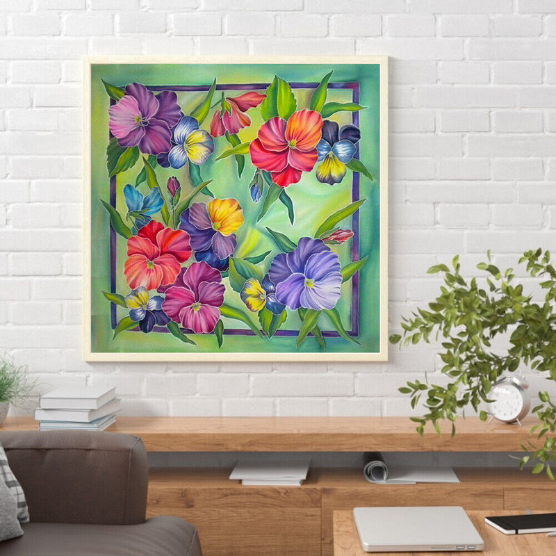 30x30cm 5D DIY Full Round Drill Diamond Painting Flower Plant for Home Decor