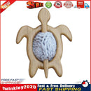Wooden Animal Brooch DIY Craft Badge Cartoon Pin Sweater Clasp (Turtle) Newly