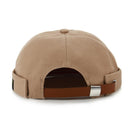 Women Men Hats Cotton Landlord Breathable Beanie Hat Sailor Cap (Khaki)