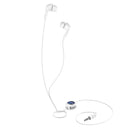 HOCO M68 Retractable Wired Earbuds 3.5mm In Ear Earphones NO Mic (White) Newly