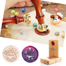 Marine Round Retro Wax Seal Stamp Head Fire Paint for Wedding Invitations D