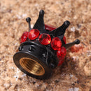 4pcs Car Styling Wheel Tire Valve Caps Black Crown Auto Tyre Stem Dust Air Cover