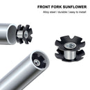 3pcs MTB Bike Fangled Slot 28.6mm Front Fork Bicycle Steer Tube Headset Star Nuts