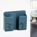 Wall Mounted Storage Box Mobile Phone Plug Remote Control Holder (Blue) Newly