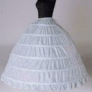 6Hoop Underskirt Ball Gown Long Skirts Petticoat Slips For Wedding. V0Z1