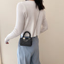 Ladies Mini Shoulder Handbags Women PU Leather Flower Chain Crossbody Tote Bag
